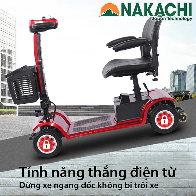 Quá trình lên dốc xe điện 4 bánh NC-S02 pro